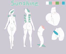 anthro anus ass bubble_butt generation_2_pokemon genitals girly girokett hi_res hybrid legendary_pokemon lugia male male/male nintendo penis pokemon pokemon_(species) presenting presenting_anus ridged_penis scar solo sunshine_(girokett) sunshine_light video_games