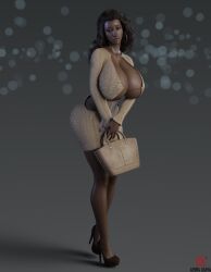 1girls 3d aesmadaeva37 artist_name athletic athletic_female big_breasts breasts brown_body brown_skin busty cleavage curvaceous curvy curvy_figure dark-skinned_female dark_skin digital_media_(artwork) eyebrows eyelashes eyes female female_focus female_only fit fit_female hair high_heels hips hourglass_figure huge_breasts human large_breasts legs lips mature mature_female monica_(magicmoonsarts) original original_character thick thick_legs thick_thighs thighs toned toned_female top_heavy upper_body voluptuous waist watermark wide_hips