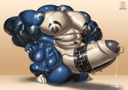 abs balls biceps furry hyper hyper_balls hyper_genitalia hyper_penis hyper_testicles male male_focus male_only muscles muscular muscular_arms muscular_ass muscular_back muscular_legs muscular_male muscular_thighs nipples pecs penis regnar solo testicles veins veiny_penis