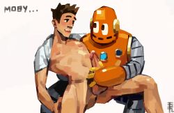 anal brainpop drawfag drawthread_request gay machine male male/male male_focus male_only masturbation moby_(brainpop) robot tim_(brainpop) yaoi