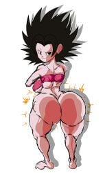 1girls 2018 5_toes action_lines ass big_ass big_breasts big_butt big_thighs black_eyes black_hair bottomless bottomless_female breasts caulifla ceegee color crossed_arms dragon_ball dragon_ball_super eyebrows eyelashes female female_only from_behind half_naked looking_at_viewer looking_back nearly_nude nipples saiyan shadow shounen_jump simple_background smile smiling smiling_at_viewer smirk smirking smirking_at_viewer thick_thighs thighs white_background white_sclera white_skin