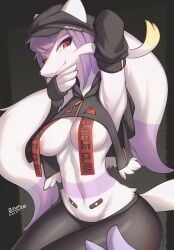 big_breasts breasts female furry mienshao pokémon_(species) pokemon zinfyu