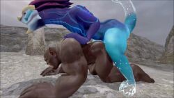 2boys anal_sex animated ass aurelion_sol back_view backsack butt dark-skinned_male dark_skin dick erection from_behind_position gay humanoid inferno-charz league_of_legends male male/male male_only male_penetratin muscular nude orc orc_male penetration pounding tagme video