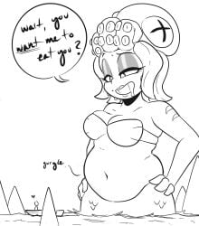 big_breasts breasts cuphead_(game) female meltingfoxy tagme vore