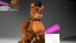 3d animated balls belly bowtie cum ejaculation five_nights_at_freddy's fleshlight fnafpornartist hat male male_only non-human penis pleasure_face solo_male sound thrusting tongue top_hat video withered_freddy