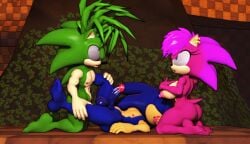 3d furry futanari incest male male/male manic_the_hedgehog naked nude sonia_the_hedgehog sonic_(series) sonic_the_hedgehog sonic_the_hedgehog_(series) sonic_underground