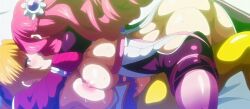 2girls female female_only futa_on_female kissing majuu_jouka_shoujo_utea multiple_girls screencap stitched t-rex_(animation_studio) tomonoin_mizuki towamizu_karen yuri