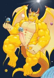 4_toes abs anthro biceps big_penis claws darkai dragon feet genitals hi_res holding_planet horn huge_cock hyper hyper_genitalia hyper_penis interplanetary_macro macro male male_only muscular muscular_anthro muscular_male muscular_thighs ophion paws pecs penis planet planet_destruction solo spikes spikes_(anatomy) terra_macro toes tokyo_afterschool_summoners tusks vein wings