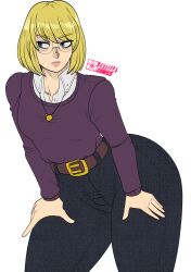 1girls big_ass big_butt big_hips big_thighs blonde_hair estella_comics female female_focus female_only glasses huge_ass huge_butt huge_hips huge_thighs jenny_(mrestella) large_ass large_butt mannyestella mrestella oc original wide_hips