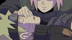 1boy 1girls all_fours animated bent_over big_ass female from_behind kishinpain male mouth_to_mouth mp4 music naruto naruto_(series) naruto_shippuden pink_hair resuscitation sakura_haruno sound uzumaki_naruto video whiskers yellow_hair