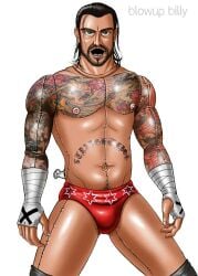 blowjob_face blowup_billy_(artist) blowup_doll cm_punk inflatable inflatable_doll inflatable_man inflatable_toy legs_spread male pro_wrestling rubber_doll speedo wrestler wrestling