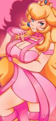 1girls big_breasts breasts cresscin female mario_(series) princess_peach tagme