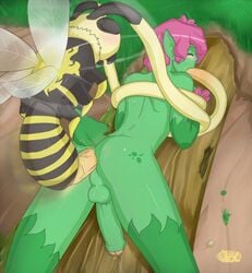 anal anal_sex ass bee blush bug femboy forced_oral forest gay gay_sex hornet hung_bottom insects male matoc oral penetration penis pollination precum precum_squirt restrained sting uncut wasp