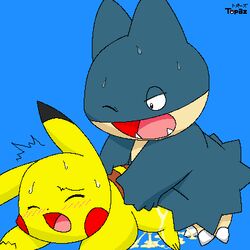 doggy_style munchlax nintendo pikachu pokemon topaz_(artist)