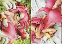 amy_rose amy_untold anus ass back backside bed breasts closed_eyes comic cum doujin female hedgehog high_resolution looking_at_viewer nipples penetration penis raised_tail sonic_(series) sweat tail tcprod vaginal_penetration