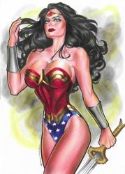 1girls adriana_tavares big_breasts black_hair blue_eyes dc dc_comics diana_prince ed_benes_studio female female_only fit_female fully_clothed lasso_of_truth long_hair looking_at_viewer red_lips solo solo_female solo_focus strong_woman tagme tiara wonder_woman wonder_woman_(series)