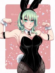 1girls alternate_costume bunny_ears bunny_girl bunnysuit byleth_(fire_emblem) byleth_(fire_emblem)_(female) enlightened_byleth_(female) female female_only fire_emblem fire_emblem:_three_houses flexing kinkuri nintendo