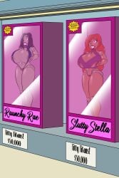 bimbo bimbofication dc dc_comics dollification huge_breasts mccrazy rachel_roth raven_(dc) starfire teen_titans