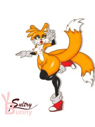 1futa anthro arm_sleeves balls big_lips collar furry futa_only futanari gloves high_heels miles_prower nude penis rule_63 sega small_breasts small_penis solo sonic_(series) sonic_the_hedgehog_(series) sultrybunny tagme tails thick_thighs thighhighs wide_hips