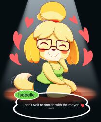 animal_crossing canine isabelle_(animal_crossing) nikkibunn nintendo