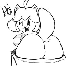 temmie (undertale) from undertale by lewdewott