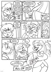 1boy 1boy1girl 1girls big_breasts breasts bulge censored comic dc dc_comics dc_super_hero_girls dialogue english_text erection female kissing line_art magic magic_wand magician_hat male monochrome original_character planz34 pussy self_insert smooth_skin speech_bubble thick_thighs top_hat undressing wide_hips zatanna zatanna_zatara zee_zatara