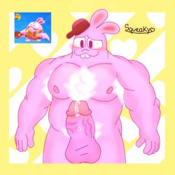 big_penis brawl_stars gay male_only no_humans penis precum rabbit_ears squeak_(brawl_stars) squeaky_(artist) supercell tagme