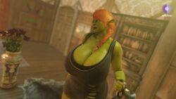 1girls 3d bbw big_breasts breasts busty cleavage curvy curvy_body curvy_female curvy_figure dreamworks dress green green-skinned_female green_body green_skin huge_breasts non-human ogre ogress_fiona princess princess_fiona princess_fiona_(ogre) shrek_(series) sulishious thick thick_thighs