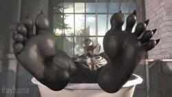 3d 3d_animation 5_toes animated balls big_penis black_body black_skin feet foot_fetish male male_only marvel no_sound penis rayhuma solo solo_male spider-man_(series) testicles venom venom_(marvel) video