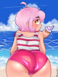 ass beach big_ass blue_sky bonnie_(brawl_stars) brawl_stars ramunne supercell