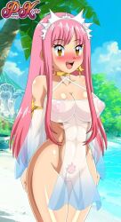 1girls abs big_ass big_breasts fate_(series) female medb_(fate) muscular_female pink_hair pk-studios red_hair tagme thick_thighs yellow_eyes