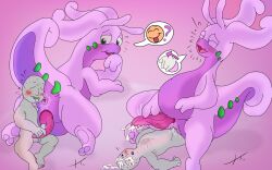 anal anal_sex anon birdofanatic cum gay goodra interspecies larger_male male/male pokemon pokemon_(species) pokephilia riding rimming size_difference trainer