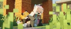 3d 3d_(artwork) animated fox furry knot knotting lia_(unfoe363) minecraft no_sound tagme unfoe363 vaginal_knotting video video_games