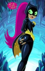 1girls batgirl batgirl_(cosplay) batman_(series) cartoon_network dat_ass dc dc_comics koriand'r ripped_clothing shadman starfire teen_titans teen_titans_go