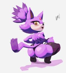 blaze the cat from sega by kerbaru