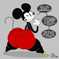 animated ass big_ass big_butt breathotter bubble_ass bubble_butt butt disney looking_at_viewer looking_back male_only mickey_mouse mp4 no_sound text thiccey_mouse twerking video