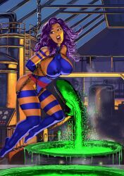 artist_request bad_end betsy_braddock big_breasts bondage bound breasts captured captured_heroine chained chains crying damsel_in_distress defeated defeated_heroine doomed_superheroine edit edited game_over helpless imminent_death kidnapped kunoichi large_breasts marvel marvel_comics ninja nipple_bulge peril pleading psylocke purple_eyes purple_hair restrained scared sideboob slime straight_hair struggling superheroine suspension thighhighs tied_up x-men