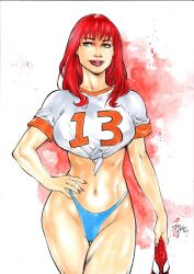 mary jane watson from marvel by ed benes studio
