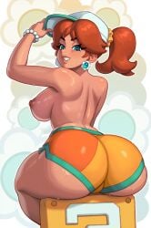 princess daisy from mario (series) by rizdraws