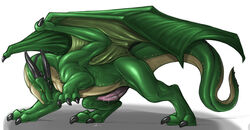 1boy dragon erection feral green horns kiteless male male_only narse penis reptile scalie solo tail wings