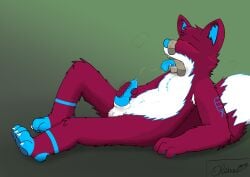 absurd_res animal_genitalia animal_penis anthro armpit_hair armpit_tuft balls blush bodily_fluids body_hair canid canine canine_genitalia canine_penis canis chest_hair clothing cum cum_in_mouth cum_in_own_mouth cum_in_self cum_inside cum_on_penis cum_on_self digital_media_(artwork) dirty dirty_clothing dirty_socks ejaculation erection feet foot_fetish footwear fox fur genital_fluids genitals hair hi_res knot legwear male mammal masturbation nude olidre olidre_(olidre) open_mouth penile penile_masturbation penis sex simple_background smelly sniffing sniffing_clothes sock_fetish sock_sniffing socks solo sweat tail toes tongue tongue_out true_fox tuft