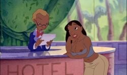 breasts dark-skinned_female disney edit edited edited_image edited_official_artwork lilo_and_stitch makeup nani_pelekai nipple_slip nipples tagme tagme_(artist)