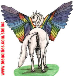 anatomically_correct anus crotchboob crotchboobs crotchboobs_visible_through_thighs equine equine_pussy female feral hooves horse mare pegasus pussy solo stellos wings