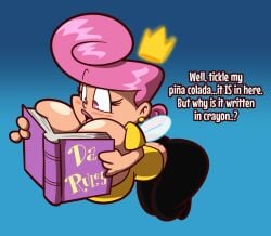 1girls ass ass_cleavage big_ass book breasts butt_crack ceedoubleu cleavage clothed female female_only huge_ass huge_breasts meme ouch_meme revealing_clothes shortstack tagme text the_fairly_oddparents wanda_fairywinkle-cosma