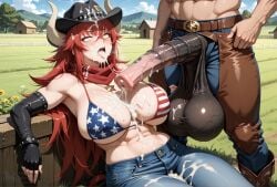 1girls after_fellatio after_sex after_vaginal ahe_gao ai_generated american_flag_bikini big_ass big_balls big_breasts big_butt big_penis bikini bikini_top blush bukkake cleavage clothed clothed_female covered_in_cum cowboy_boots cowboy_hat cowboy_pants cowgirl_outfit creamhorseai cum cum_covered cum_drip cum_in_mouth cum_in_pussy cum_inside cum_on_body cum_on_breasts cum_on_face curvy curvy_female curvy_figure dragon_girl dragon_horns dragon_humanoid equine_penis excessive_cum farm farmgirl female fit fit_female fucked_silly half_dragon high_resolution highres horns horny horny_female horse_penis horsecock horsecock_on_humanoid huge_ass huge_balls huge_breasts huge_cock humanoid hyper_balls light-skinned_female long_hair male male/female mature_female milf mommy mommy_kink outdoors outside penis ranch red_hair rolling_eyes scarf seductive short_shorts smug smug_face smug_grin testicles thick_thighs very_long_hair voluptuous voluptuous_female vshojo vtuber wide_hips yellow_eyes zentreya zentreya_(cowboy_bikini)
