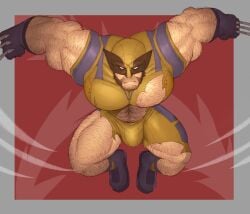 balls big_balls big_penis body_hair bulge claws costume flaccid fleshformomo james_howlett male male_only marvel marvel_comics penis ripped_clothing sideburns solo solo_male wolverine_(x-men) x-men