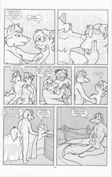 anthro associated_student_bodies canine chris_mckinley cleaning cleaning_crotch cum erection feline fur furry furry_only gay glasses kissing lion male male_only no_humans penis wolf