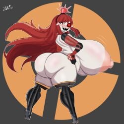 1girls female female_only gigantic_breasts huge_ass huge_breasts humanoid mimi_sentry robot robot_girl standing voluptuous za_barro