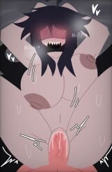 1boy 1girls :0 arms_behind_head big_breasts big_thighs bigger_female black_hair blush blushing_female breasts fundamental_paper_education genderswap_(ftm) genderswap_(mtf) idk_what_to_tag_it long_hair male/female male_penetrating male_penetrating_female male_pov miller_(kaaatie) on_bed panting penis penis_in_pussy precum rule_63 sex size_difference smaller_male straight straight_sex sweat sweaty_body vaginal_penetration vaginal_sex venus_2026 vivian_(kaaatie)
