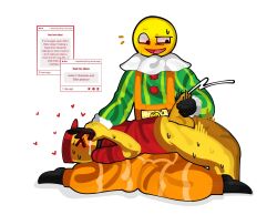 1boy 1girls balls blush bottomless charlatan_(forsaken) clothed cum cumming elliot_(forsaken) female forsaken_(roblox) ha534076 handjob heart hearts male penis request roblox roblox_game robloxian size_difference strawpage_request sweat tagme thighs